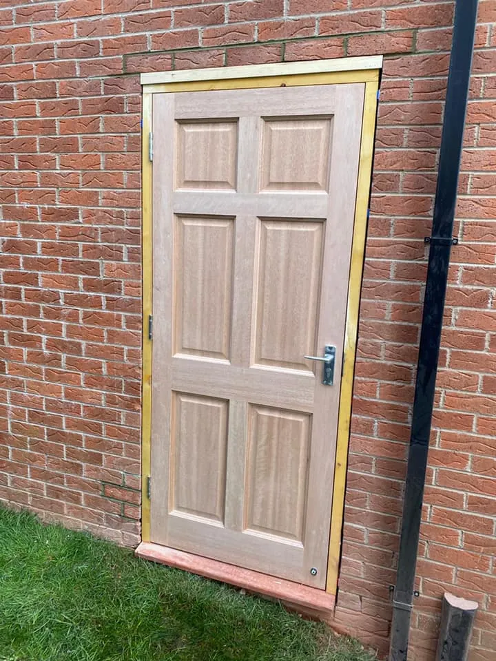 new garage side door