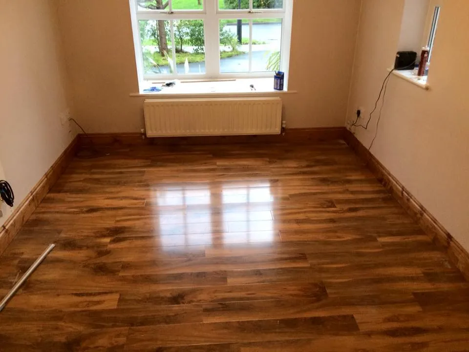 polished wooden floor